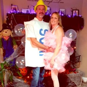 This was fun! Couples Soap/Luffa sponge costume.